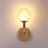 LED Wall Lights Bedroom Luxury Starlight Glass Globe Design